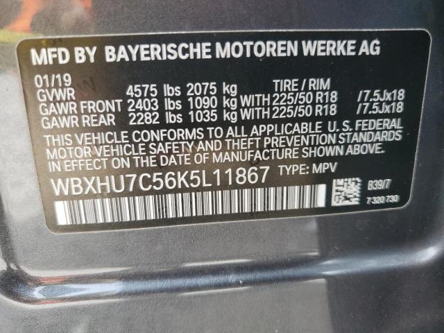 WBXHU7C56K5L11867 2019 BMW X1 - Image 12