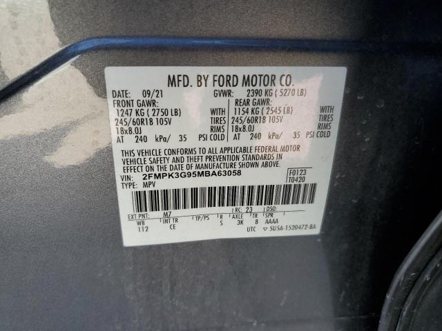2021 FORD EDGE SE AW 2FMPK3G95MBA63058