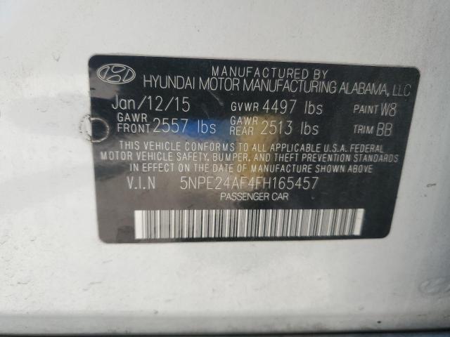 VIN 5NPE24AF4FH165457 2015 HYUNDAI SONATA no.12