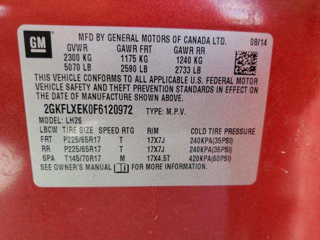 2015 GMC TERRAIN SL - 2GKFLXEK0F6120972