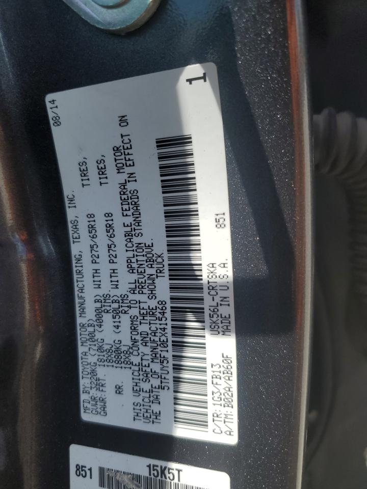 5TFUY5F10EX415468 2014 Toyota Tundra Double Cab Sr/Sr5