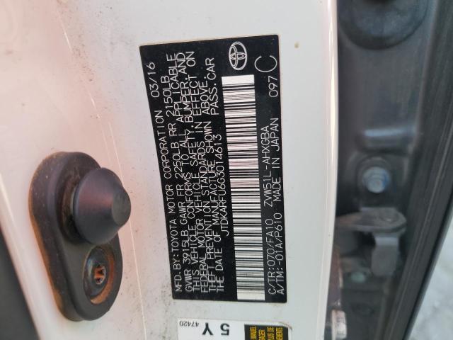 2016 Toyota Prius VIN: JTDKARFU6G3014613 Lot: 63061834