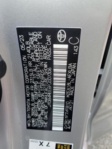 2023 TOYOTA COROLLA LE - JTDB4MEE6PJ007306
