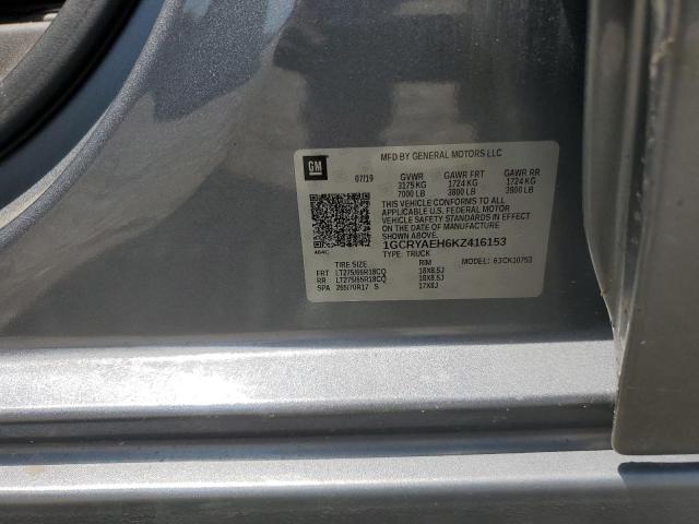 2019 CHEVROLET SILVERADO - 1GCRYAEH6KZ416153