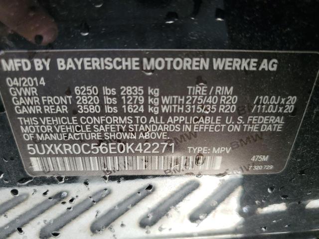 VIN 5UXKR0C56E0K42271 2014 BMW X5, Xdrive35I no.14