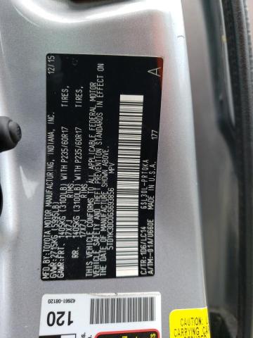 2016 TOYOTA SIENNA XLE - 5TDYK3DC0GS693856