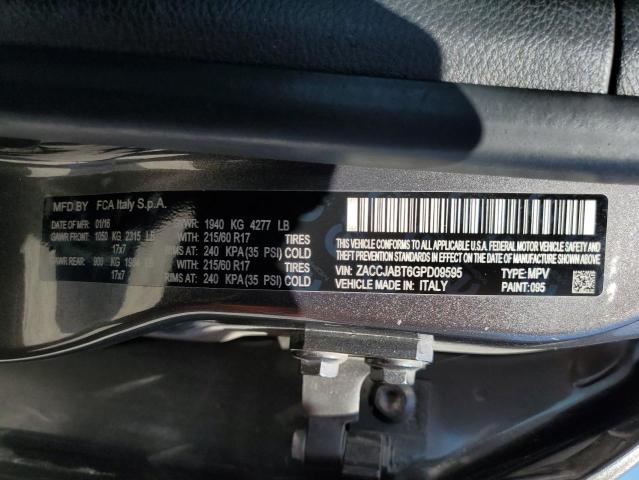 2016 JEEP RENEGADE L - ZACCJABT6GPD09595