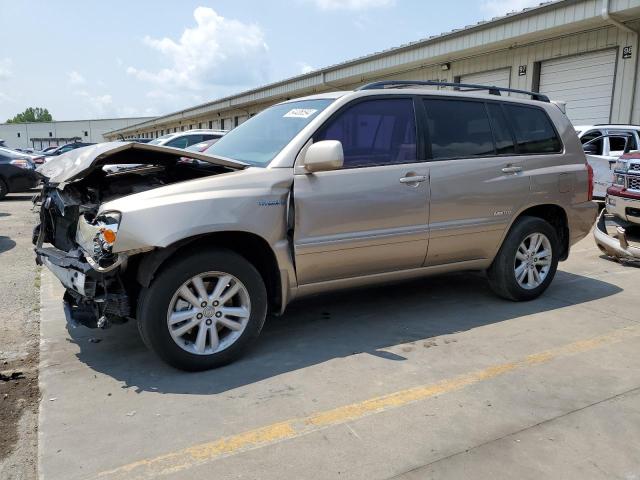 TOYOTA HIGHLANDER 2006 beige  hybrid engine JTEEW21A760019852 photo #1