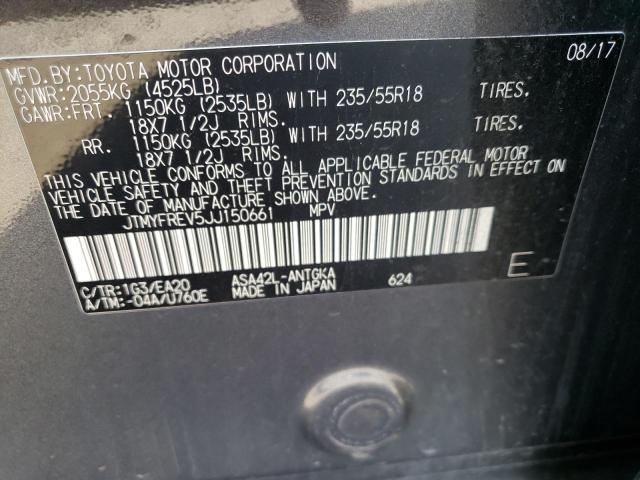 2018 TOYOTA RAV4 LIMIT - JTMYFREV5JJ150661