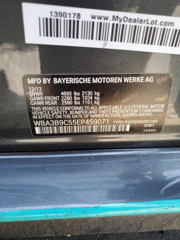 VIN WBA3B9C55EP459071 2014 BMW 3 Series, 335 XI no.12