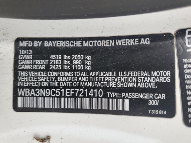 VIN WBA3N9C51EF721410 2014 BMW 4 Series, 428 XI no.12