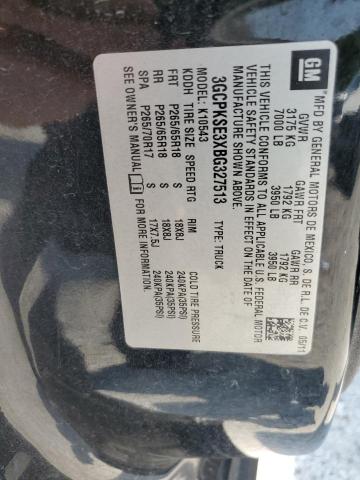 2011 Chevrolet Silverado K1500 Lt VIN: 3GCPKSE3XBG327513 Lot: 62748554