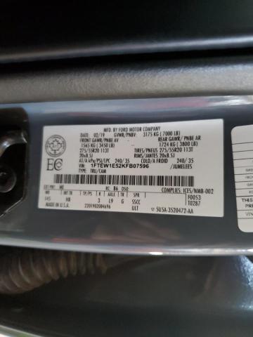 2019 FORD F150 SUPER - 1FTEW1E52KFB07596