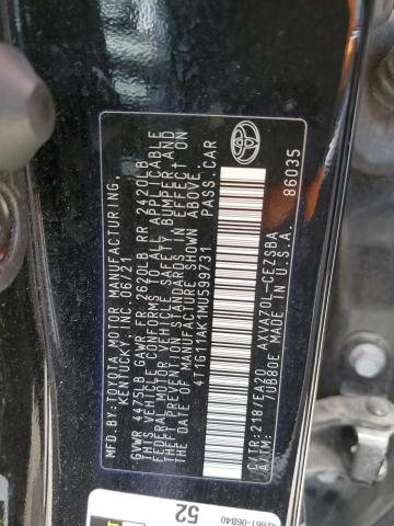 2021 TOYOTA CAMRY SE - 4T1G11AK1MU599731