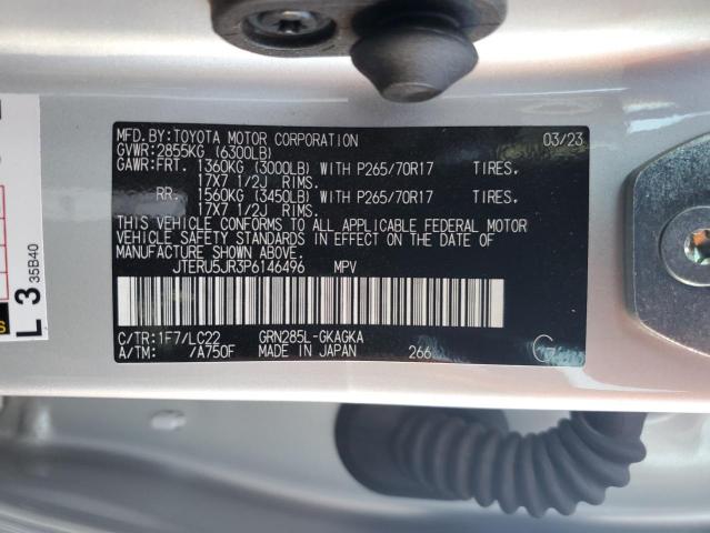 2023 TOYOTA 4RUNNER SE - JTERU5JR3P6146496