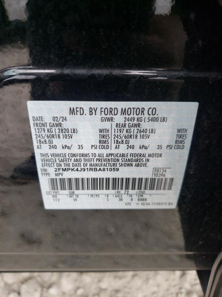 2FMPK4J91RBA81059 2024 Ford Edge Sel