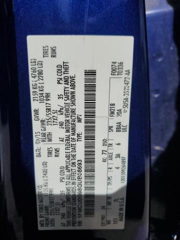 2016 FORD ESCAPE SE - 1FMCU0G98GUB08693
