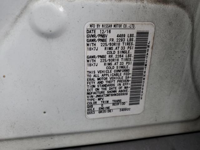 2017 NISSAN ROGUE S - JN8AT2MT6HW388909