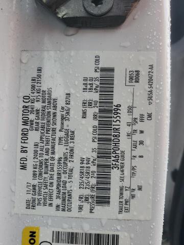 VIN 3FA6P0HD8JR155996 2018 Ford Fusion, SE no.12