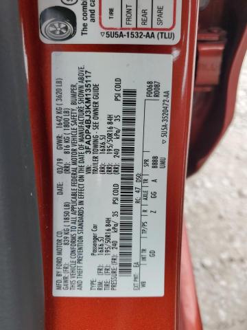 2019 FORD FIESTA SE - 3FADP4BJ3KM135117