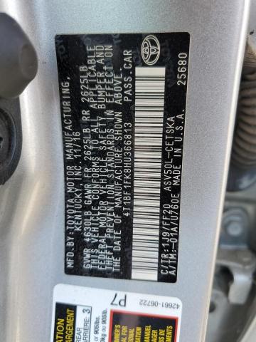 VIN 4T1BF1FK8HU366813 2017 Toyota Camry, LE no.12