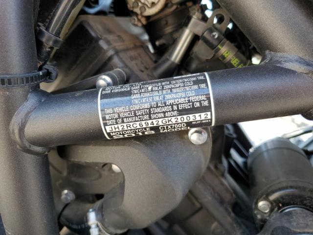 2016 HONDA CTX700 D JH2RC6942GK200312
