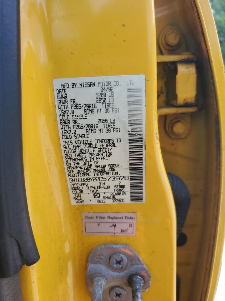 5N1ED28Y22C573978 2002 Nissan Xterra Xe