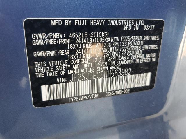 2017 SUBARU FORESTER 2 - JF2SJGEC5HH563982