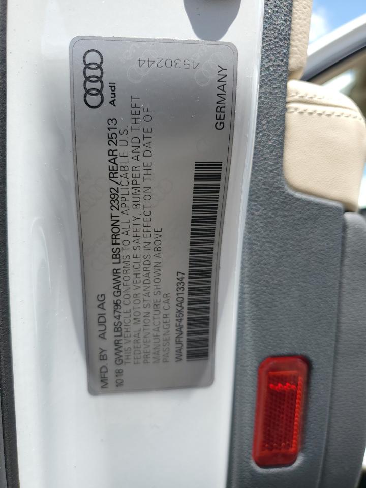 WAUFNAF45KA013347 2019 Audi A4 Prestige