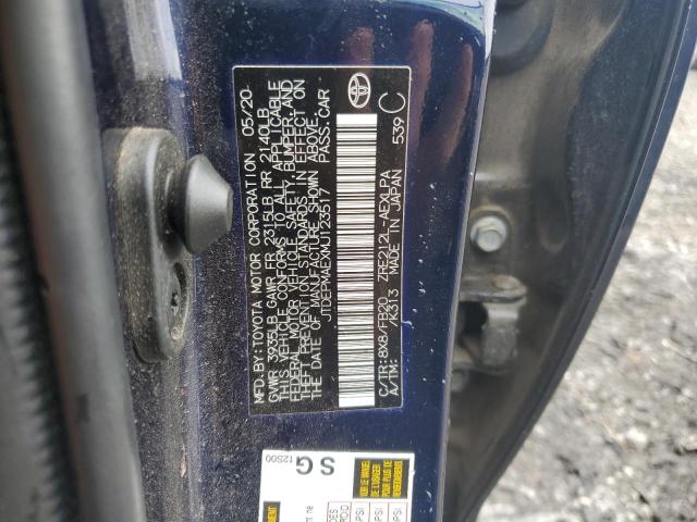 2021 TOYOTA COROLLA LE - JTDEPMAEXMJ123517