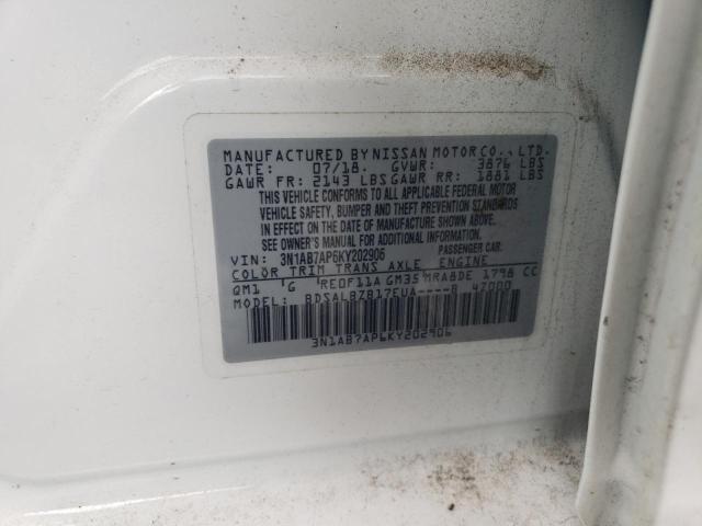 2019 NISSAN SENTRA S - 3N1AB7AP6KY202906