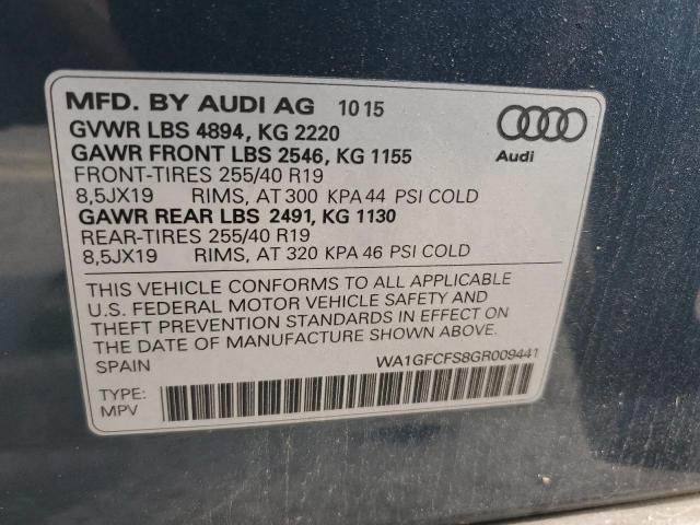 2016 AUDI Q3 PRESTIG - WA1GFCFS8GR009441