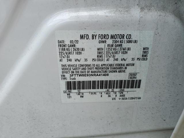 2022 FORD MAVERICK X 3FTTW8E93NRA41408  63133174