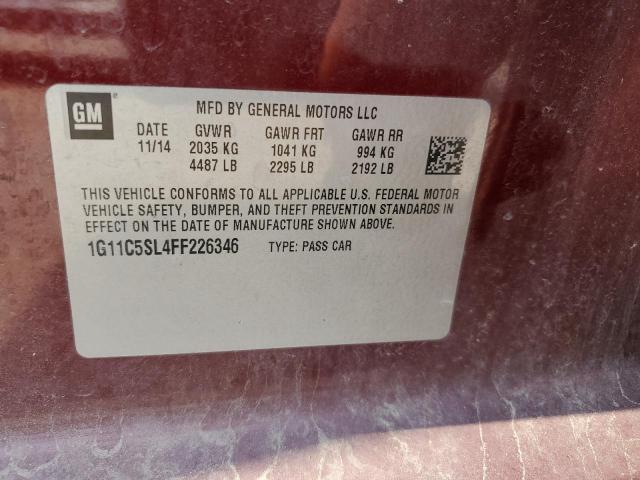 2015 CHEVROLET MALIBU 1LT - 1G11C5SL4FF226346