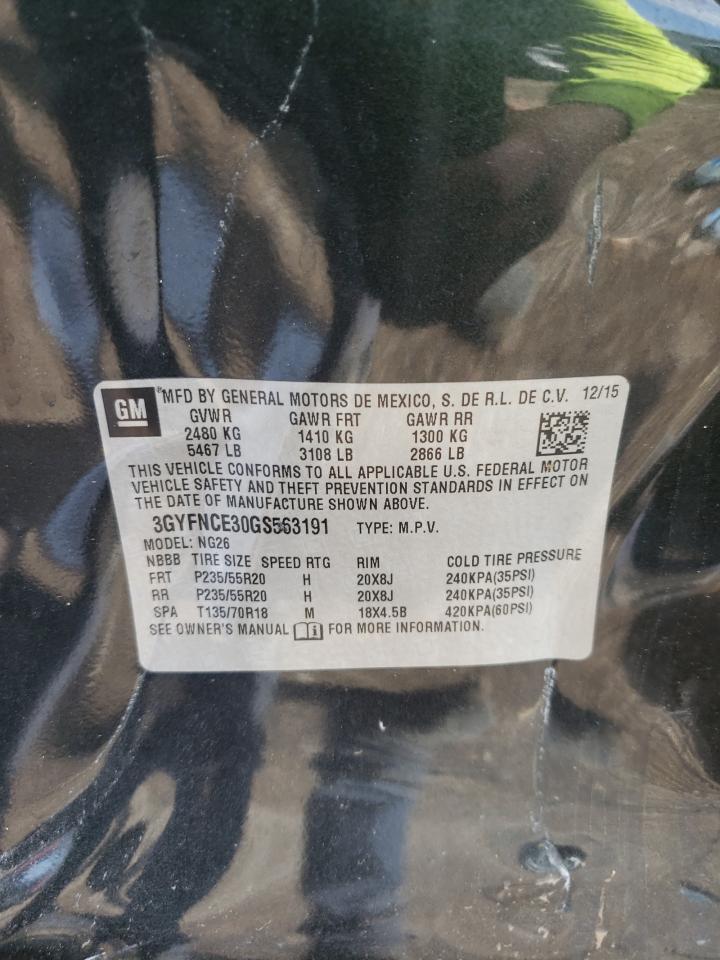 3GYFNCE30GS563191 2016 Cadillac Srx Performance Collection