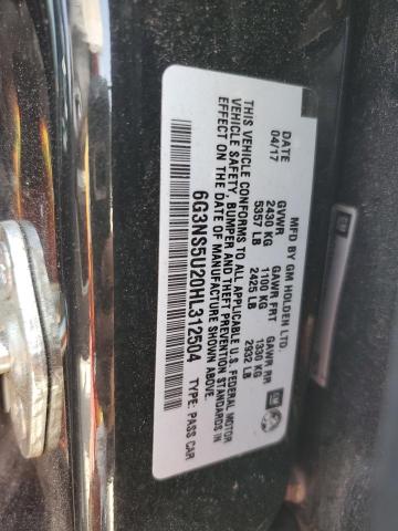 2017 CHEVROLET CAPRICE PO 6G3NS5U20HL312504