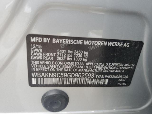 VIN WBAKN9C59GD962593 2016 BMW 5 Series, 550 I no.13