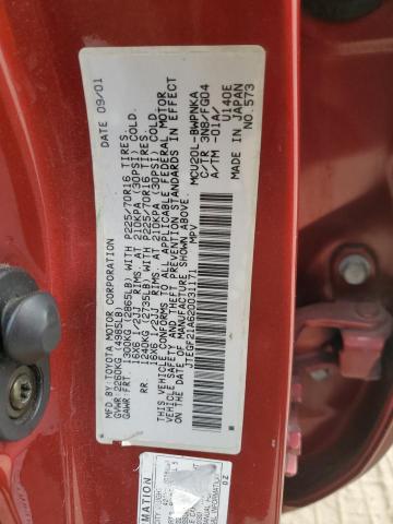 2002 Toyota Highlander Limited VIN: JTEGF21A620031171 Lot: 62963134