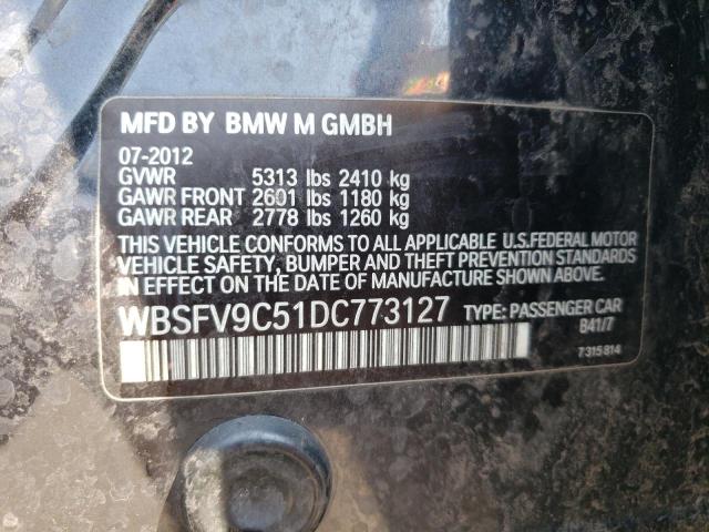 VIN WBSFV9C51DC773127 2013 BMW M5 no.12