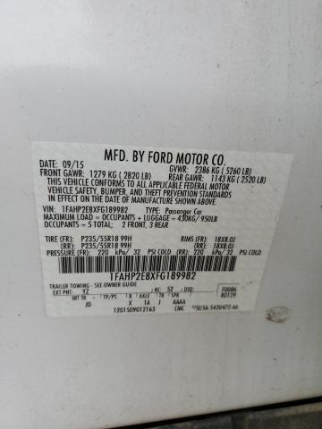 2015 FORD TAURUS SEL - 1FAHP2E8XFG189982