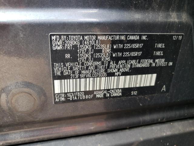 VIN 2T3F1RFV6LC079335 2020 Toyota RAV4, LE no.14