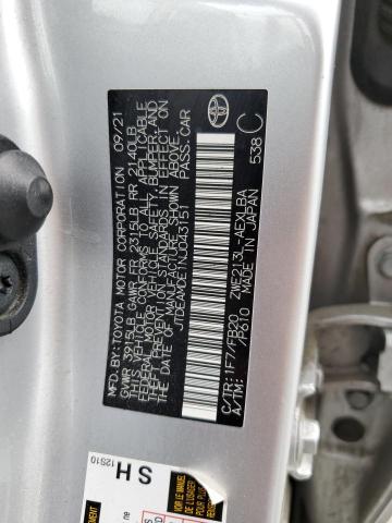 2022 TOYOTA COROLLA LE - JTDEAMDE1NJ043151
