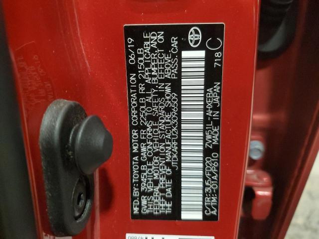 2019 Toyota Prius VIN: JTDKARFU2K3096509 Lot: 60673954