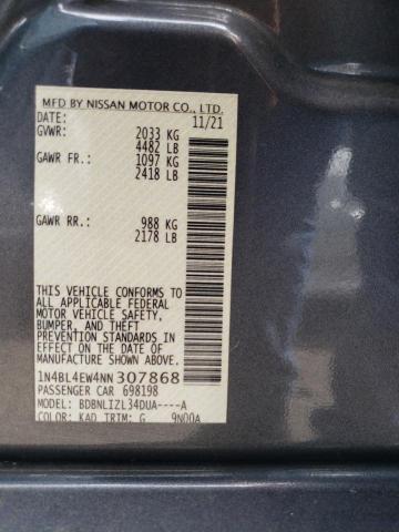 2022 NISSAN ALTIMA SL - 1N4BL4EW4NN307868