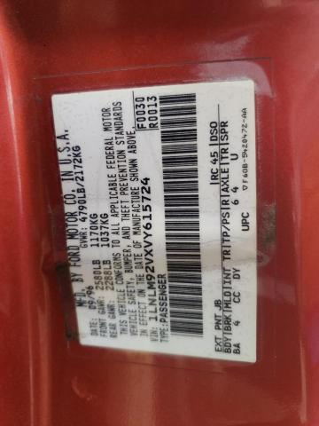 1997 Lincoln Mark Viii Lsc VIN: 1LNLM92VXVY615724 Lot: 61986534