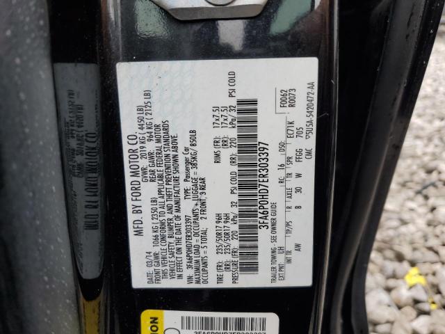 VIN 3FA6P0HD7ER303397 2014 Ford Fusion, SE no.12