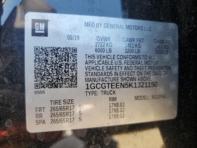 2019 CHEVROLET COLORADO Z - 1GCGTEEN5K1321150