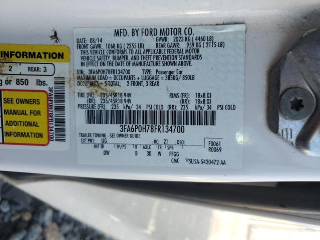 VIN 3FA6P0H78FR134700 2015 Ford Fusion, SE no.12