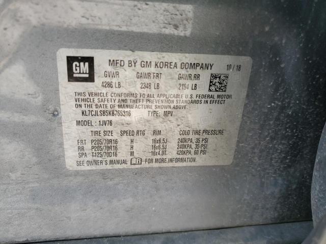2019 CHEVROLET TRAX 1LT - KL7CJLSB5KB765316