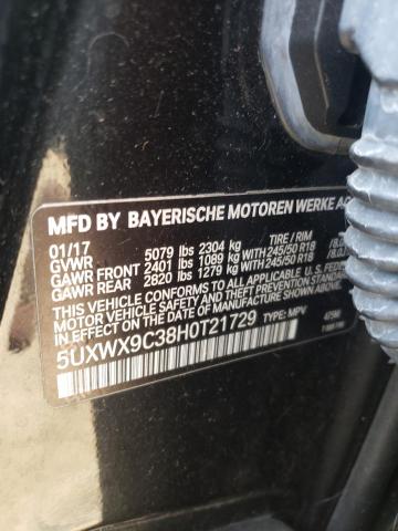 VIN 5UXWX9C38H0T21729 2017 BMW X3, Xdrive28I no.12